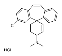 2'-chloro-N,N-dimethylspiro[cyclohex-2-ene-4,11'-dibenzo[1,3-e:1',2'-f][7]annulene]-1-amine,hydrochloride Structure