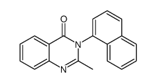 2-methyl-3-naphthalen-1-ylquinazolin-4-one Structure