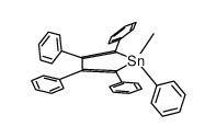 1-methyl-1,2,3,4,5-pentaphenylstannole结构式