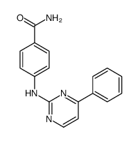 4-[(4-phenylpyrimidin-2-yl)amino]benzamide结构式