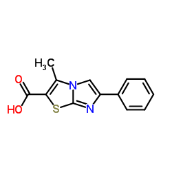 3-Methyl-6-phenylimidazo[2,1-b][1,3]thiazole-2-carboxylic acid structure