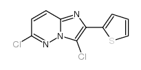 3,6-dichloro-2-thiophen-2-ylimidazo[1,2-b]pyridazine Structure