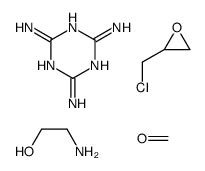 2-aminoethanol,2-(chloromethyl)oxirane,formaldehyde,1,3,5-triazine-2,4,6-triamine结构式
