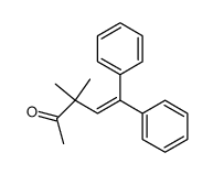 3,3-dimethyl-5,5-diphenylpent-4-en-2-one Structure