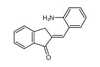 2-(2-amino-benzylidene)-indan-1-one结构式
