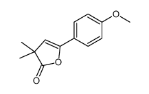 5-(4-methoxyphenyl)-3,3-dimethylfuran-2-one结构式