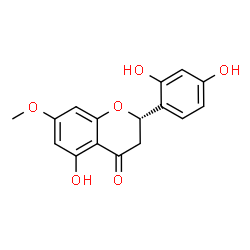 4H-1-Benzopyran-4-one, 2-(2,4-dihydroxyphenyl)-2,3-dihydro-5-hydroxy-7-methoxy-, (2S)-结构式