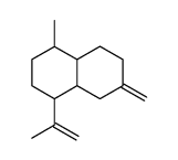 4-isopropenyl-1-methyl-6-methylene-decahydro-naphthalene结构式