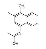 N-(4-hydroxy-3-methyl-1-naphthyl)acetamide structure