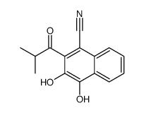 3,4-dihydroxy-2-(2-methylpropanoyl)naphthalene-1-carbonitrile Structure