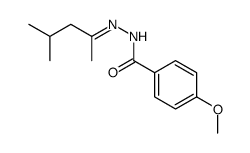 4-methoxy-N-[(Z)-4-methylpentan-2-ylideneamino]benzamide结构式