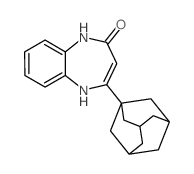 5-(1-adamantyl)-2,6-diazabicyclo[5.4.0]undeca-4,7,9,11-tetraen-3-one结构式