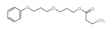 Butanoic acid, 3-(3-phenoxypropoxy)propylester结构式
