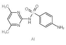 aluminum,4-amino-N-(4,6-dimethylpyrimidin-2-yl)benzenesulfonamide结构式