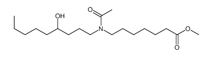 methyl 7-[acetyl(4-hydroxynonyl)amino]heptanoate结构式