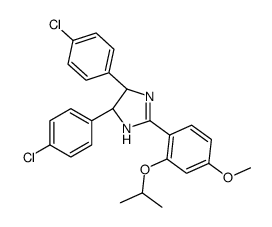 REL-(4R,5S)-4,5-二(4-氯苯基)-2-(2-异丙氧基-4-甲氧基苯基)-4,5-二氢-1H-咪唑结构式