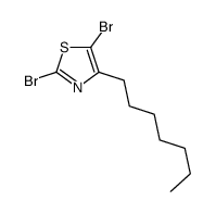 (9CI)-2,5-二溴-4-庚基- (9CI)噻唑结构式