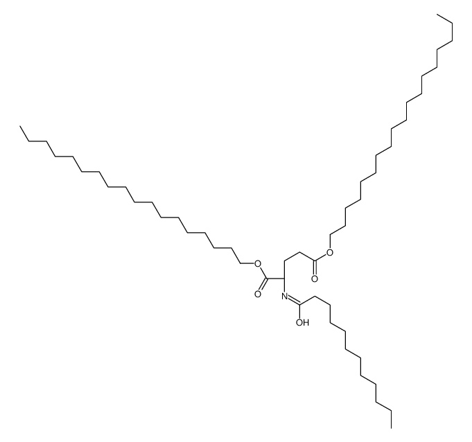 dioctadecyl (2S)-2-(dodecanoylamino)pentanedioate Structure