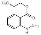 Benzoic acid, 2- (methylamino)-, propyl ester结构式