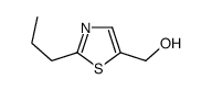 (2-propyl-1,3-thiazol-5-yl)methanol结构式