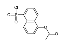 (5-chlorosulfonylnaphthalen-1-yl) acetate结构式