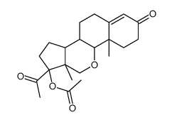 17-Acetoxy-11-oxaprogesterone Structure