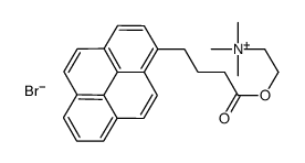 1-pyrenebutyrylcholine Structure