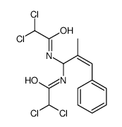 2,2-dichloro-N-[1-[(2,2-dichloroacetyl)amino]-2-methyl-3-phenylprop-2-enyl]acetamide Structure