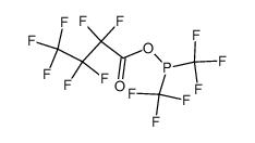 bis(trifluoromethyl)phosphinous heptafluorobutyric anhydride Structure