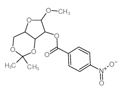 (8-methoxy-3,3-dimethyl-2,4,7-trioxabicyclo[4.3.0]non-9-yl) 4-nitrobenzoate Structure