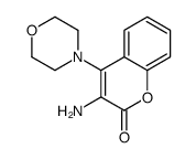 3-amino-4-morpholin-4-ylchromen-2-one结构式