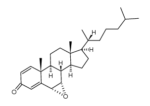 6α,7α-epoxycholesta-1,4-dien-3-one Structure