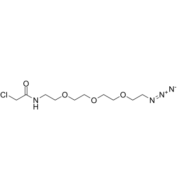 Azido-PEG3-chloroacetamide结构式