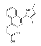 Acetamide, 2-[[4-(3,5-dimethyl-1H-pyrazol-1-yl)-1-phthalazinyl]thio]- (9CI) Structure