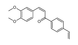 3-(3,4-dimethoxyphenyl)-1-(4-ethenylphenyl)prop-2-en-1-one结构式