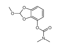 (2-methoxy-1,3-benzodioxol-4-yl) N,N-dimethylcarbamate结构式