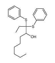 3,3-bis(phenylsulfanyl)decan-4-ol Structure