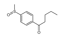 1-(4-methylsulfinylphenyl)pentan-1-one Structure
