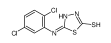 5-(2,5-dichloroanilino)-3H-1,3,4-thiadiazole-2-thione结构式