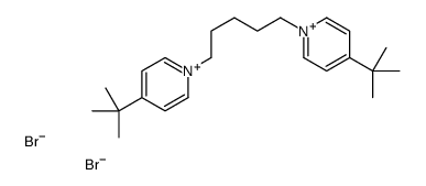 4-tert-butyl-1-[5-(4-tert-butylpyridin-1-ium-1-yl)pentyl]pyridin-1-ium,dibromide Structure
