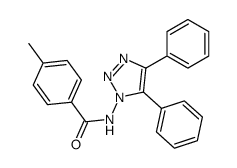 N-(4,5-diphenyltriazol-1-yl)-4-methylbenzamide Structure