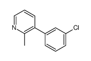 3-(3-chlorophenyl)-2-methylpyridine Structure