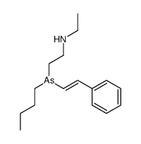 2-[butyl(2-phenylethenyl)arsanyl]-N-ethylethanamine结构式