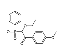 2-ethoxy-1-(4-methoxyphenyl)-2-(4-methylphenyl)sulfonylethanone结构式