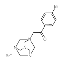 (4-bromo-phenacyl)-hexamethylenetetraminium, bromide结构式