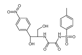 N-[(1R,2R)-1,3-dihydroxy-1-(4-nitrophenyl)propan-2-yl]-N'-(4-methylphenyl)sulfonyloxamide结构式