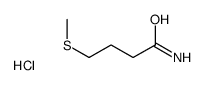 4-methylsulfanylbutanamide,hydrochloride结构式