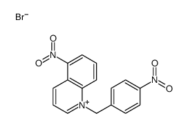 5-nitro-1-[(4-nitrophenyl)methyl]quinolin-1-ium,bromide结构式
