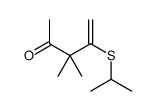 3,3-dimethyl-4-propan-2-ylsulfanylpent-4-en-2-one Structure