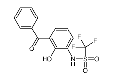 N-(3-benzoyl-2-hydroxyphenyl)-1,1,1-trifluoromethanesulfonamide结构式
